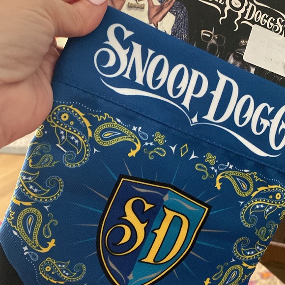 NWT Snoop Doggie Doggs Bandana Set of 2, Adjustable Ties - Size Large - Picture 7 of 8